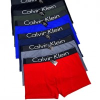 Мужские трусы Calvin Klein черная резинка 2XL, 3XL. Код: Т417